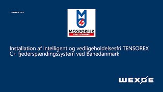 Installation af Mosdorfer Tensorex C ved Banedanmark [upl. by Inod950]