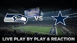 Seahawks vs Cowboys Live Play by Play amp Reaction [upl. by Sillihp933]