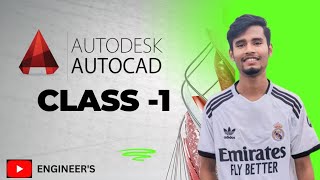 Auto CAD tutorial  Class1  Engineers [upl. by Efar]