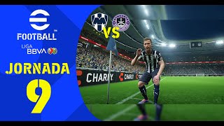 Monterrey  Mazatlán  Jornada 9  Apertura 2024 efootball [upl. by Accem939]