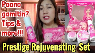 PRESTIGE REJUVENATING SET REVIEW  Paano gamitin MGA TIPS amp MORE [upl. by Kopple]