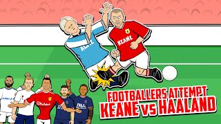 😲Keane vs Haaland😲 Footballers Attempt Feat Ronaldo Messi Maguire Ramos Frontmen Backmen 43 [upl. by Luhar]