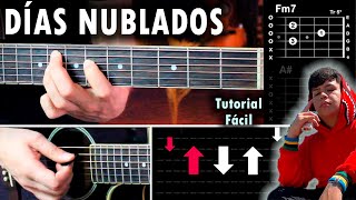 Días Nublados  Junior H GUITARRA Tutorial  Acordes [upl. by Esch145]