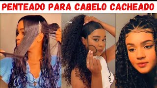 Cabelo cacheado penteado simples [upl. by Radley]