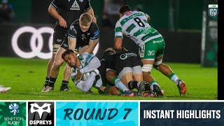 Benetton v Ospreys  Instant Highlights  Round 7  URC 202324 [upl. by Meredithe]