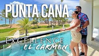 EXCELLENCE El Carmen Resort  Punta Cana Dominican Republic ALL INCLUSIVE VLOG [upl. by Ennad]