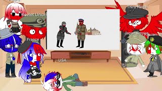 Countryhuman React To ww2 but its sr pelo references countryhumans  Gacha x Countryhuman [upl. by Yecrad]