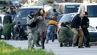 Russian forces storm Ukraines Crimea bases [upl. by Crandell578]