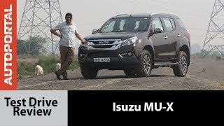 Isuzu MUX Test Drive Review  Autoportal [upl. by Ronyam]