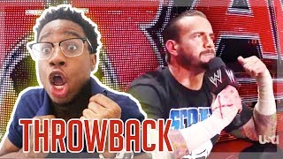 CM PUNK PIPEBOMB WWE THROWBACK  REACTION [upl. by Nahamas]