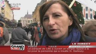 Sarkozy à Lille  Les profs dans la rue [upl. by Cattier748]