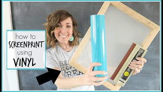 How to Screen Print using Vinyl [upl. by Mayhs]