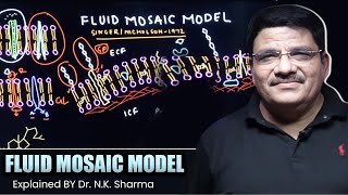 Key Concept Fluid Mosaic Model of Cell Membrane EXPLAINED by Dr NKSharma for NEET aspirants [upl. by Vitek]