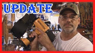 BOSTITCH N75C1 NAIL GUN  INSTALLING NEW TRIGGER  MUCH BETTER NOW [upl. by Enilreug48]