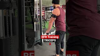 How To Do BFR Training TRICEPS  Blood Flow Restriction Training bloodflowrestriction [upl. by Nelg279]