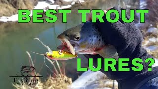 The BEST 2 TROUT LURES  Snake River  BROWN TROUT [upl. by Sheeb655]