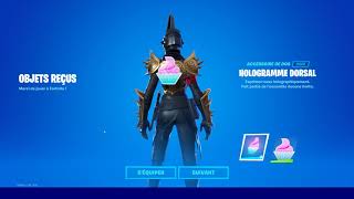 Fortnite  Hologramme dorsal afficher nimporte laquelle des EMOTICONES de votre casier  ampduos [upl. by Acimehs]