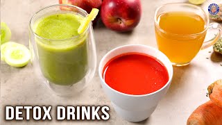 Easy Detox Drink Recipes  Detox Drink To Flush Out Toxins  DetoxSmoothie DetoxTea amp DetoxSoup [upl. by Onitsoga]