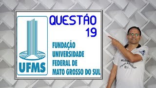 Questão 19 vestibular da UFMS 2024Matemática Comercial [upl. by Krystle]