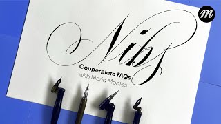 Beginners Copperplate FAQs  Nibs Part 2 [upl. by Jarad]