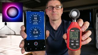 PPFD Meter app and Unit lux meter bluetooth pairing test [upl. by Campy364]