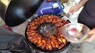 WSM Kettle Style Vortex Wings [upl. by Odlabso]