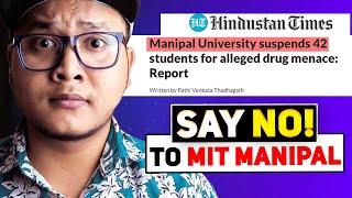 MIT Manipalan Honest Review🔥 Drug Culture 🔴 Is It worth for BTech Computer Science in 2024 [upl. by Gehlbach]