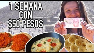 UNA SEMANA COMIENDO CON 50 PESOS  VEGANO [upl. by Tivad]