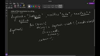 Find Index of First occurence of string [upl. by Shaughnessy188]