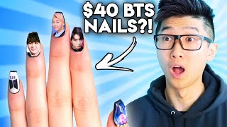 How Good Are These BTS Fake Nails ACTUALLY [upl. by Ferrell]