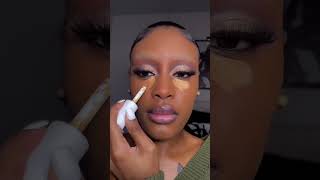 bleached brows always a vibe🤎 makeup bleachedbrows blackgirlmakeup fullglam eyeshadowtutorial [upl. by Nerrad]