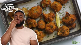 Lemon Pepper Cauliflower Wings  Vegan Wings Recipe [upl. by Eceer942]