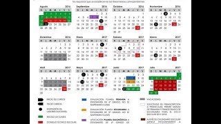 Soy Docente Calendario escolar 2016  2017 [upl. by Oicnerual373]