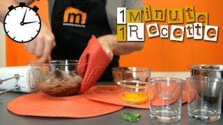 1 Minute 1 Recette  Mousse au chocolat [upl. by Urbanna623]