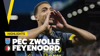 DESSERS doet t wéér 🤯  Highlights PEC Zwolle  Feyenoord  Eredivisie 20212022 [upl. by Dorena]