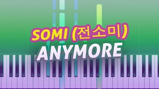 JEON SOMI 전소미  Anymore  Piano Instrumental TUTORIAL by Piano Fun Play [upl. by Eriuqs467]