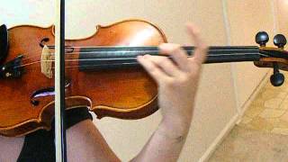 VITALI CHACONNE Violin Solo Excerpt played on Modern Stradivarius violin [upl. by Marchelle]