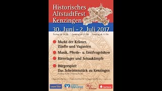 Historisches AltstadtFest Kenzingen Eröffnung und Freibier [upl. by Ecar]