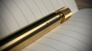 Wingback mechanical pen in brass [upl. by Adidnere460]