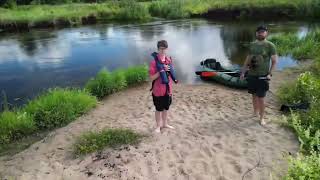 Drwęca GolubDobrzyń Elgiszewo packrafting drone nature [upl. by Niriam]