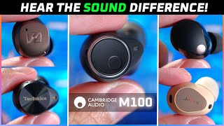 Cambridge Audio M100 Review vs Sennheiser MTW4 vs the BEST Sony Jabra Technics [upl. by Ahsitak]