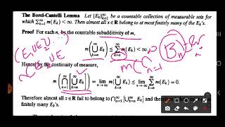 M2 Real Analysis sec 25 The Borel Cantelli Lemma [upl. by Ahsinned]