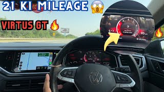 Volkswagen Virtus Mileage Test On Highway  Cylinder Deactivation Technology Actually Works… [upl. by Yeldnarb]