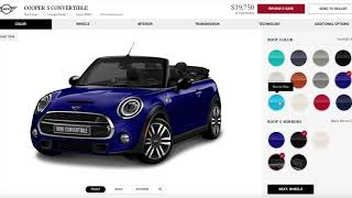 Configuring My Ideal Mini Cooper Convertible  Cooper through JCW [upl. by Deehahs]