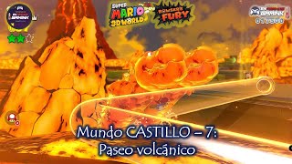 81 Mundo 7 CASTILLO  7 Paseo volcánico 100 😺 Super Mario 3D World  SWITCH [upl. by Goldin247]