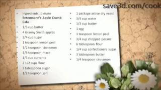 Secret Recipe  How to make Entenmanns Apple Crumb Cake Copycat Recipes [upl. by Boelter815]