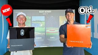 New vs Old Indoor Trackman Golf Simulator Which is Better [upl. by Lehctim]