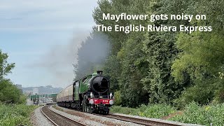 Mayflower working hard on English Riviera Express [upl. by Mattland]