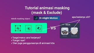 tutorial masking di alight motion  fungsi dan penjelasannya motion graphic [upl. by Ariet276]