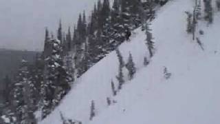 Stevens Pass Steep powder skiing [upl. by Ynnaej]